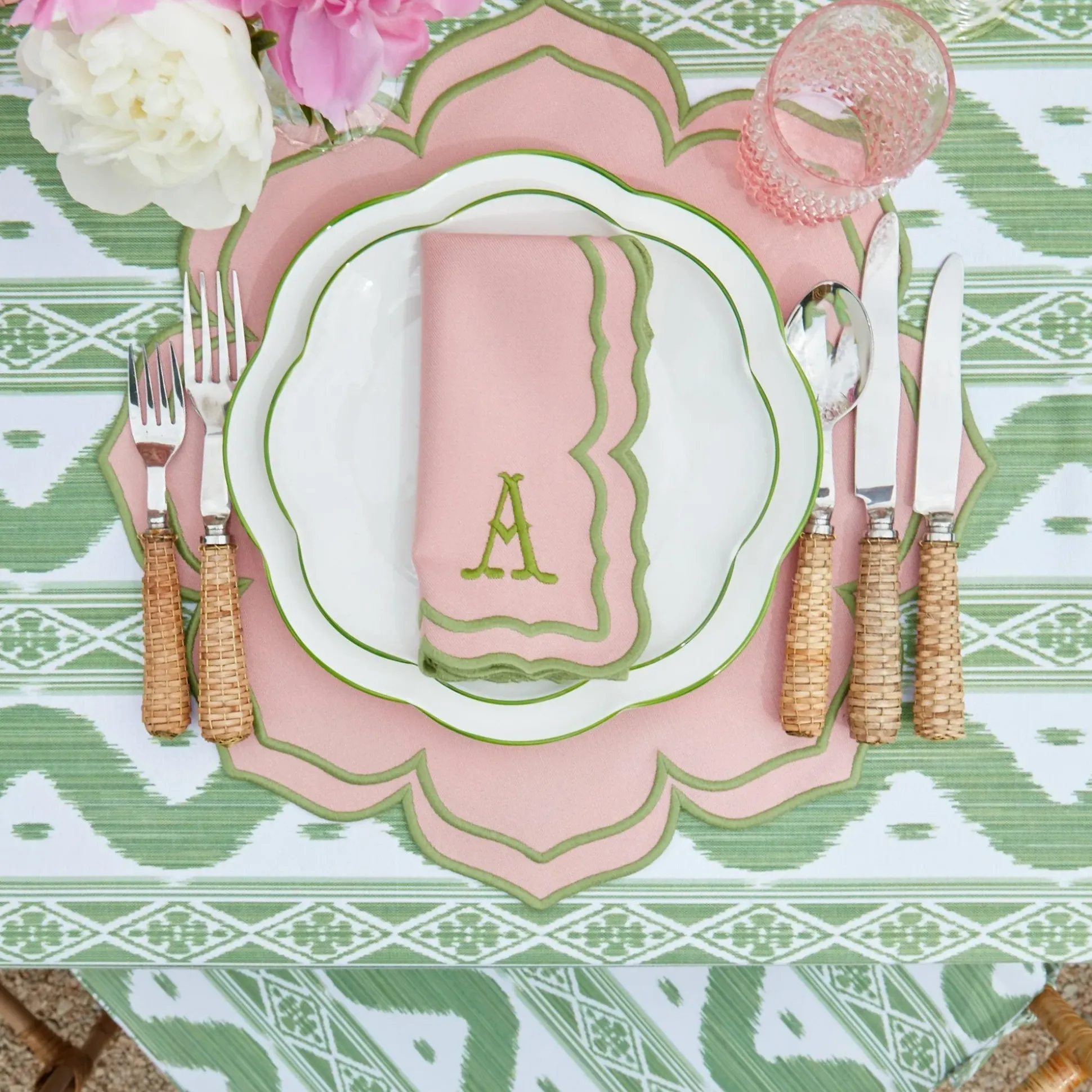 Fleur Pink Napkins (Set Of 4)