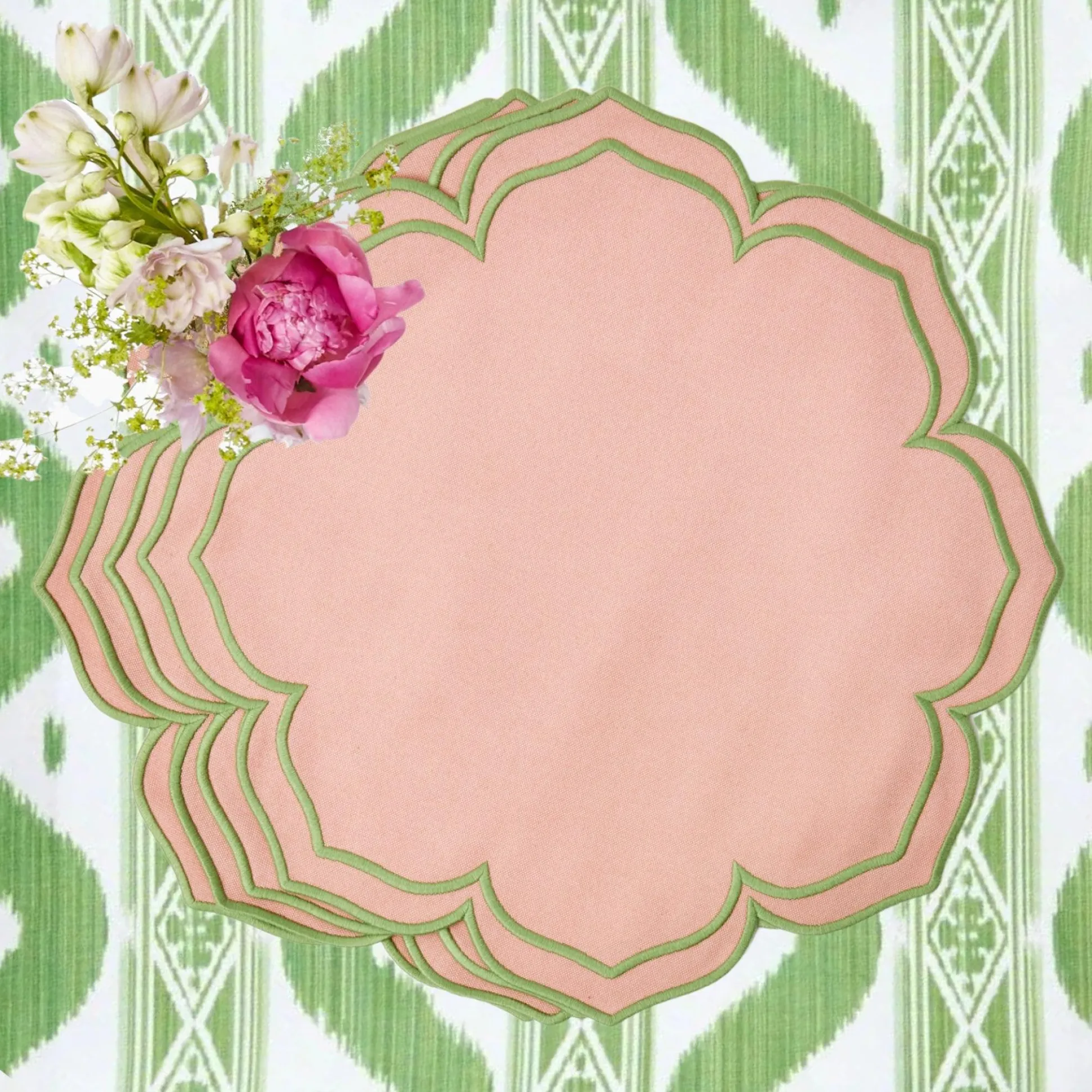 Fleur Pink Placemats (Set Of 4)