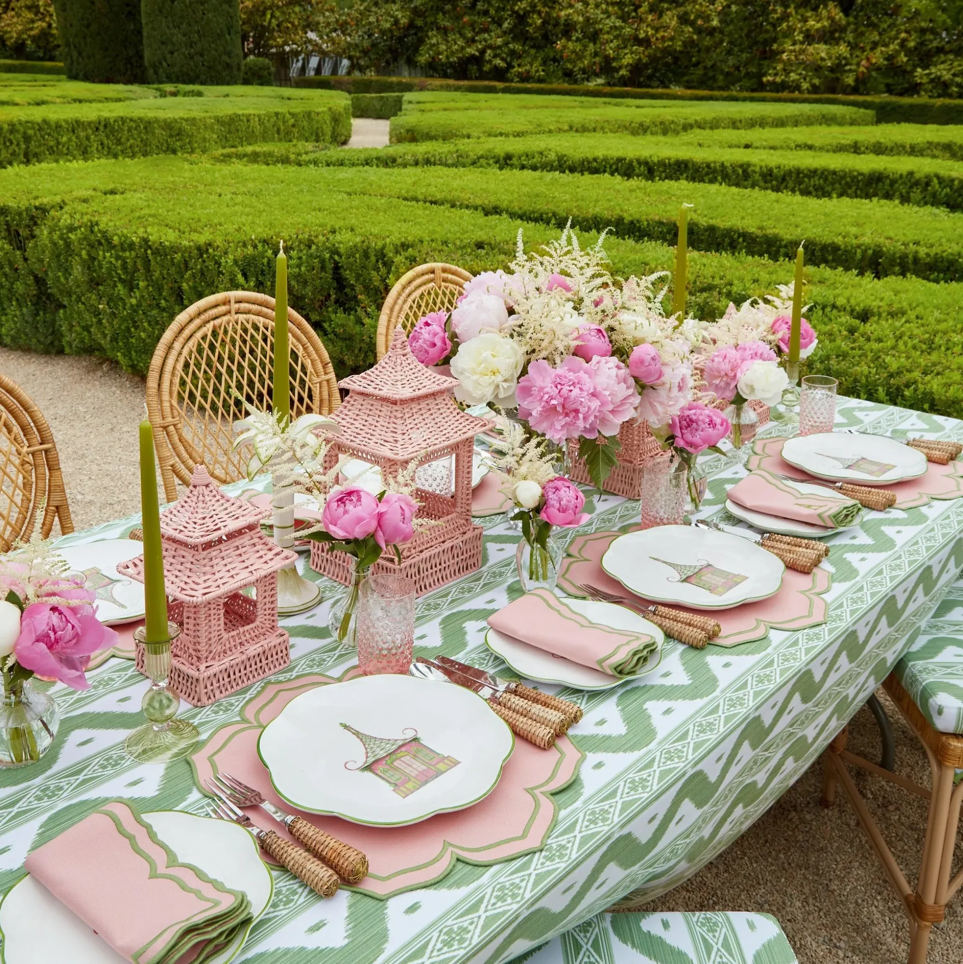 Fleur Pink Placemats (Set Of 4)