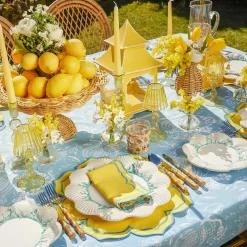 Fleur Yellow Placemats & Napkins (Set Of 4)