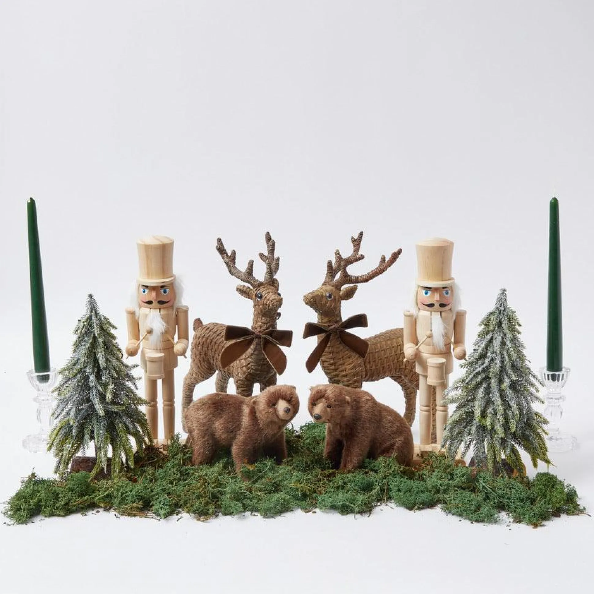 Forest Green Candles (Set Of 8)