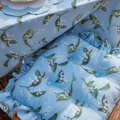 Frilled Lily Of The Valley Seat Pad Cushion