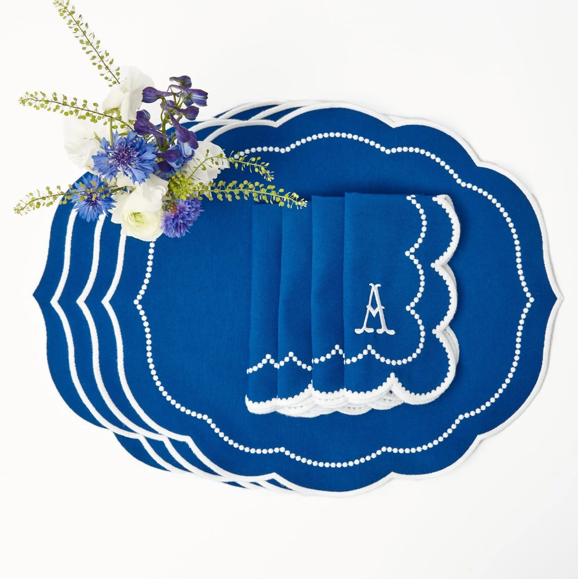 Gabrielle Blue Placemats (Set Of 4)