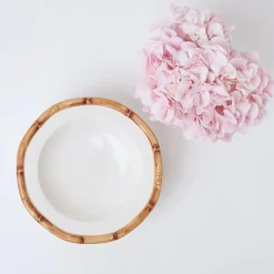 Geometric Bamboo Bowl