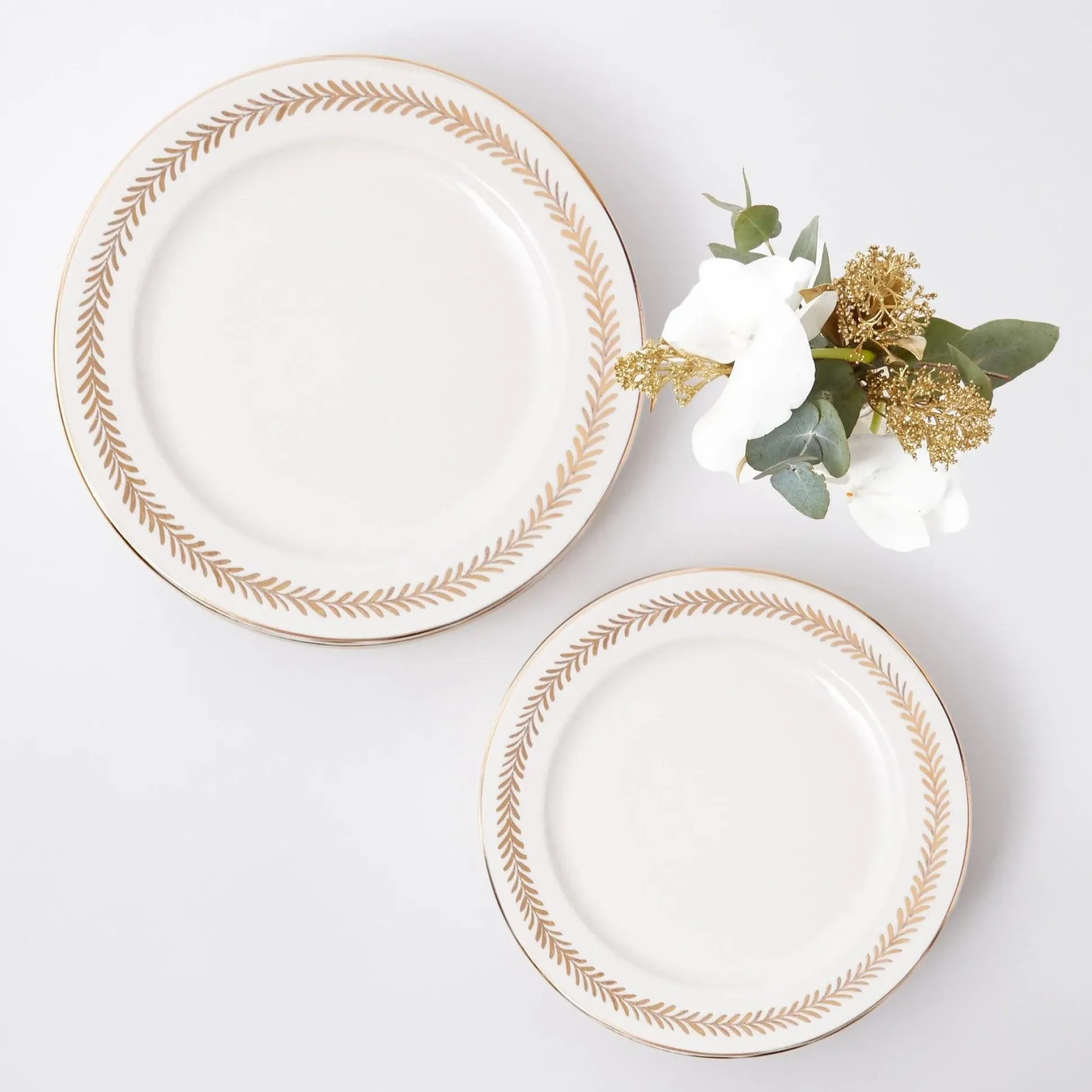 Gold Garland Dinner Plates (Set Of 4)
