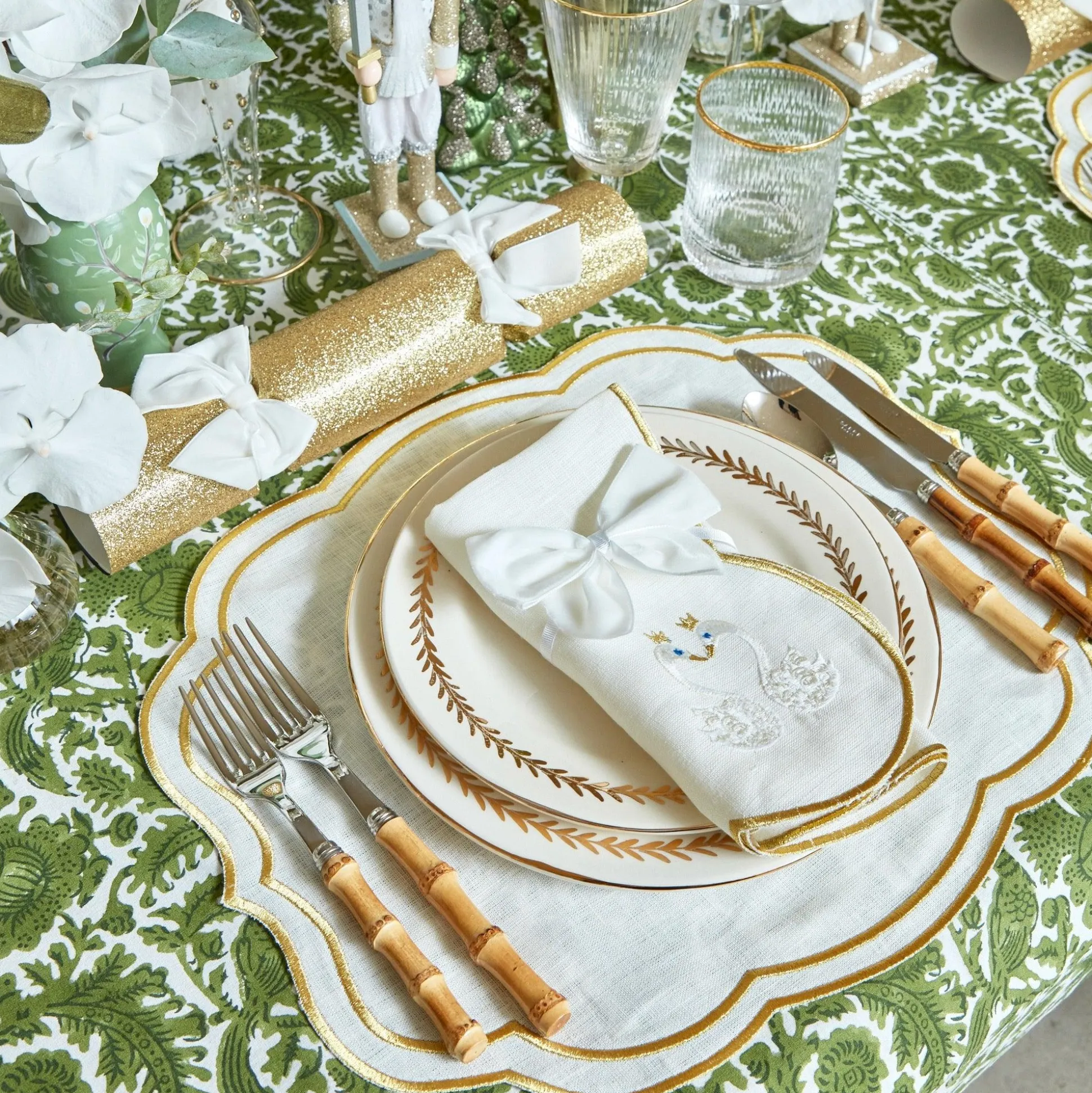 Gold Garland Starter Plates (Set Of 4)