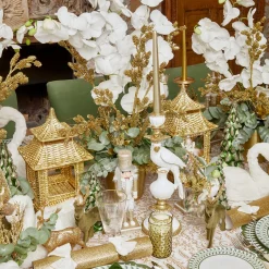 Gold Rattan Pagoda Lantern