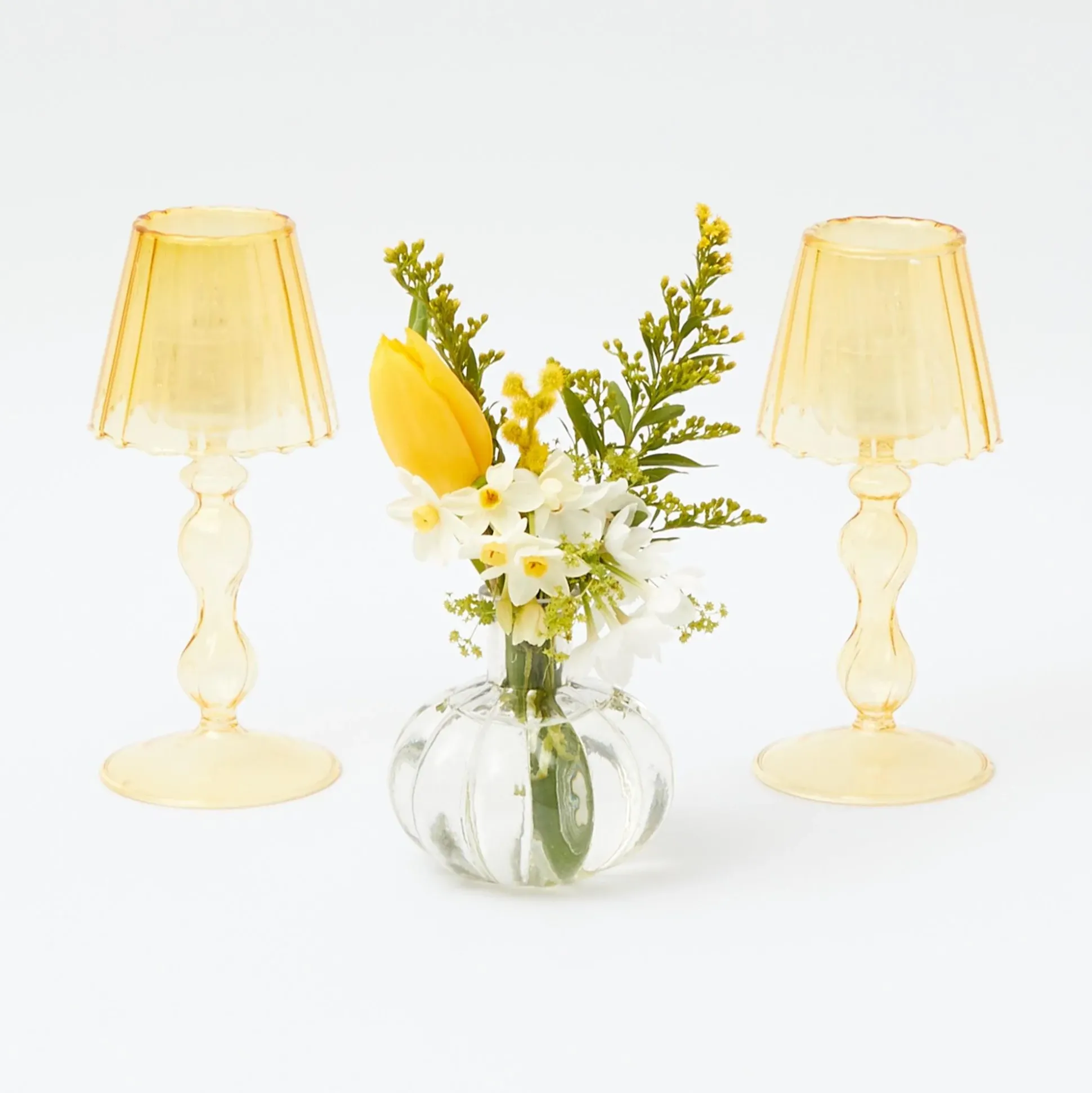 Green & Yellow Parrot Candlescape