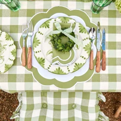 Green Applique Napkins (Set Of 4)
