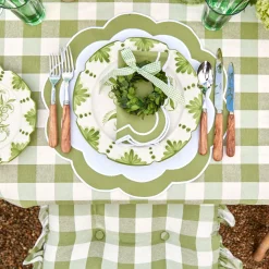 Green Applique Napkins (Set Of 4)