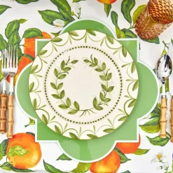 Green Garland Dinner Plates (Set Of 4)
