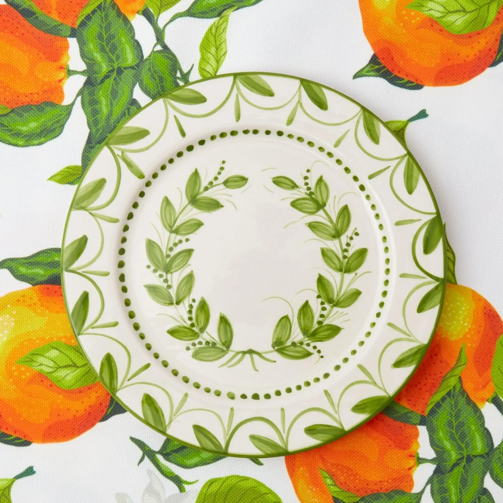 Green Garland Starter Plates (Set Of 4)