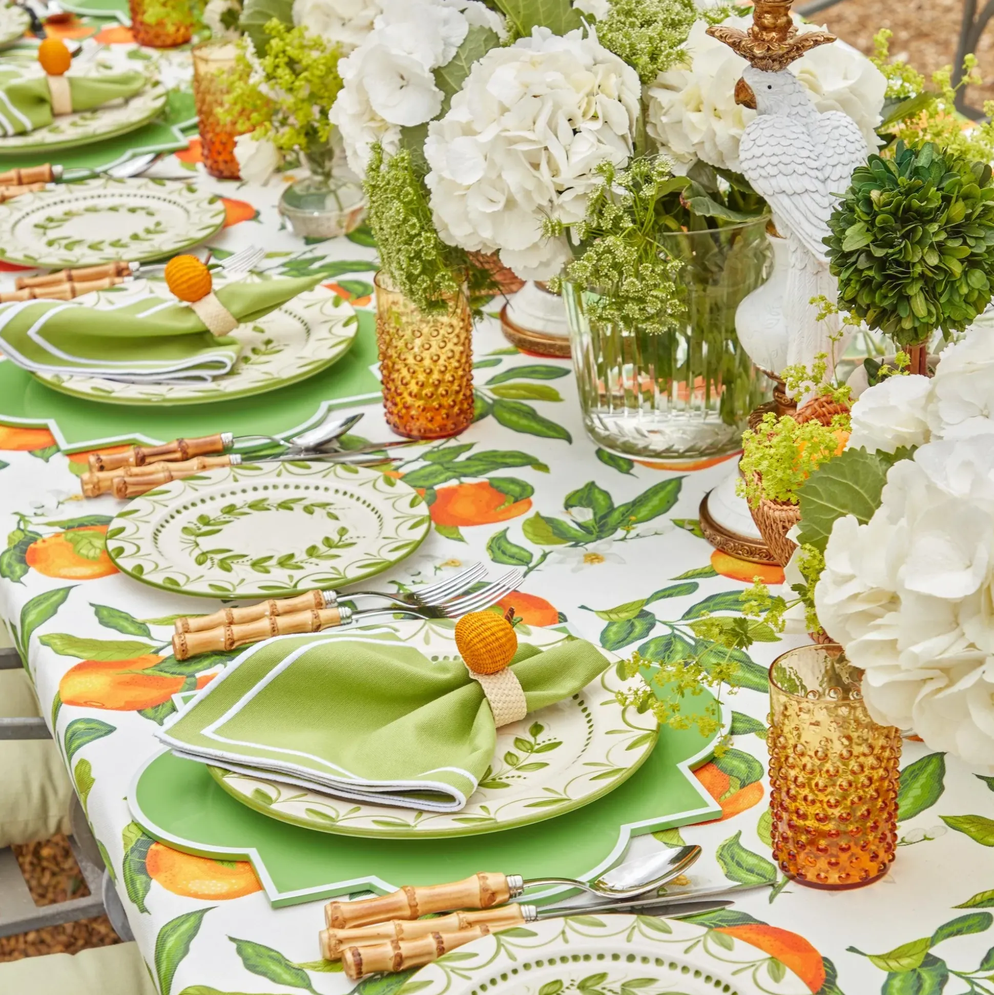 Green Garland Starter Plates (Set Of 4)