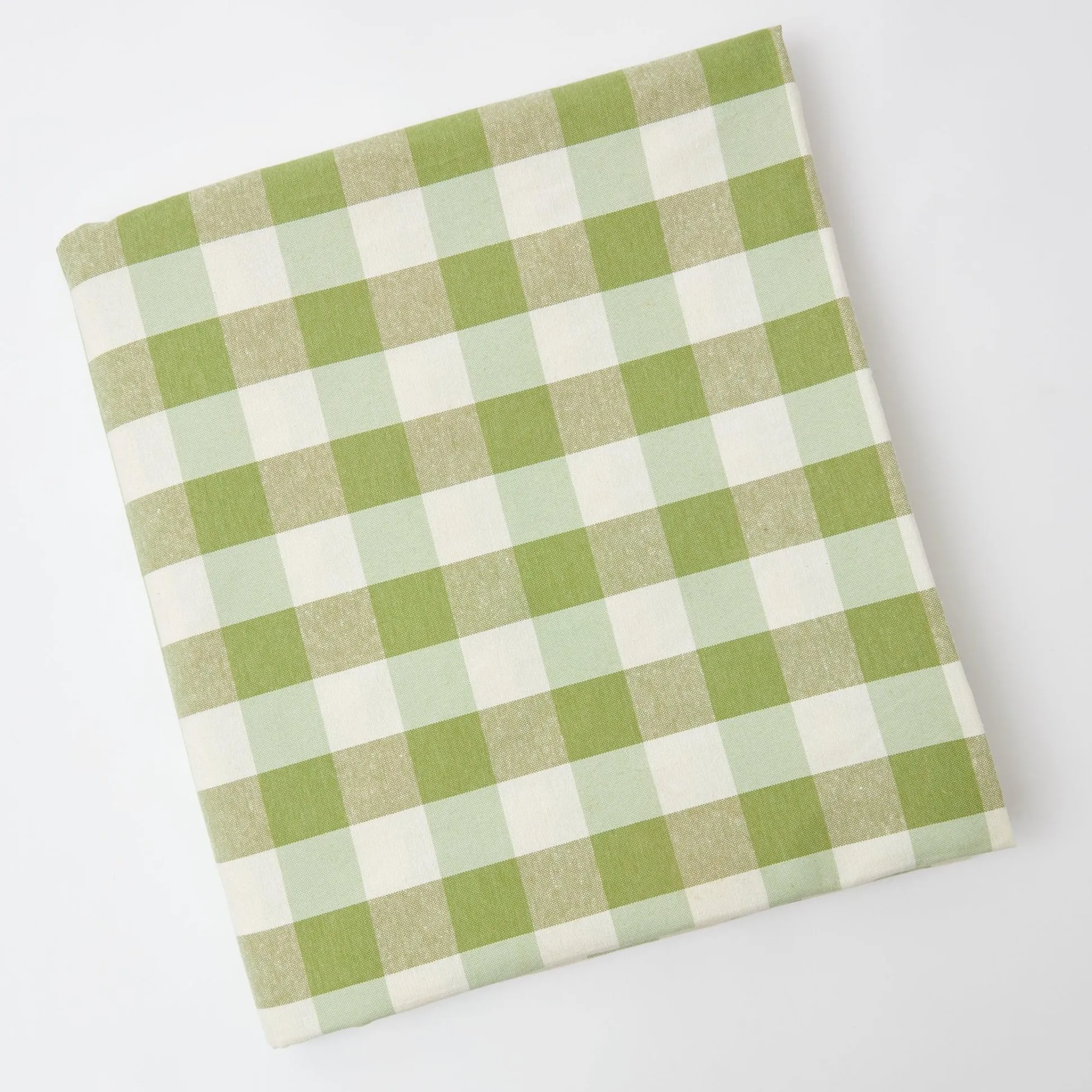 Green Gingham Tablecloth