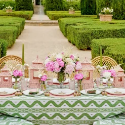 Green Ikat Tablecloth