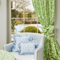 Green Pagoda Garden Fabric