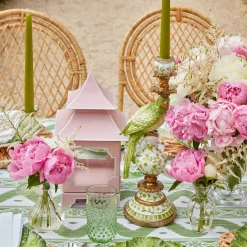 Green Parrot Candlescape