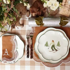 Heidi & Hans Skier Starter Plates (Set Of 4)