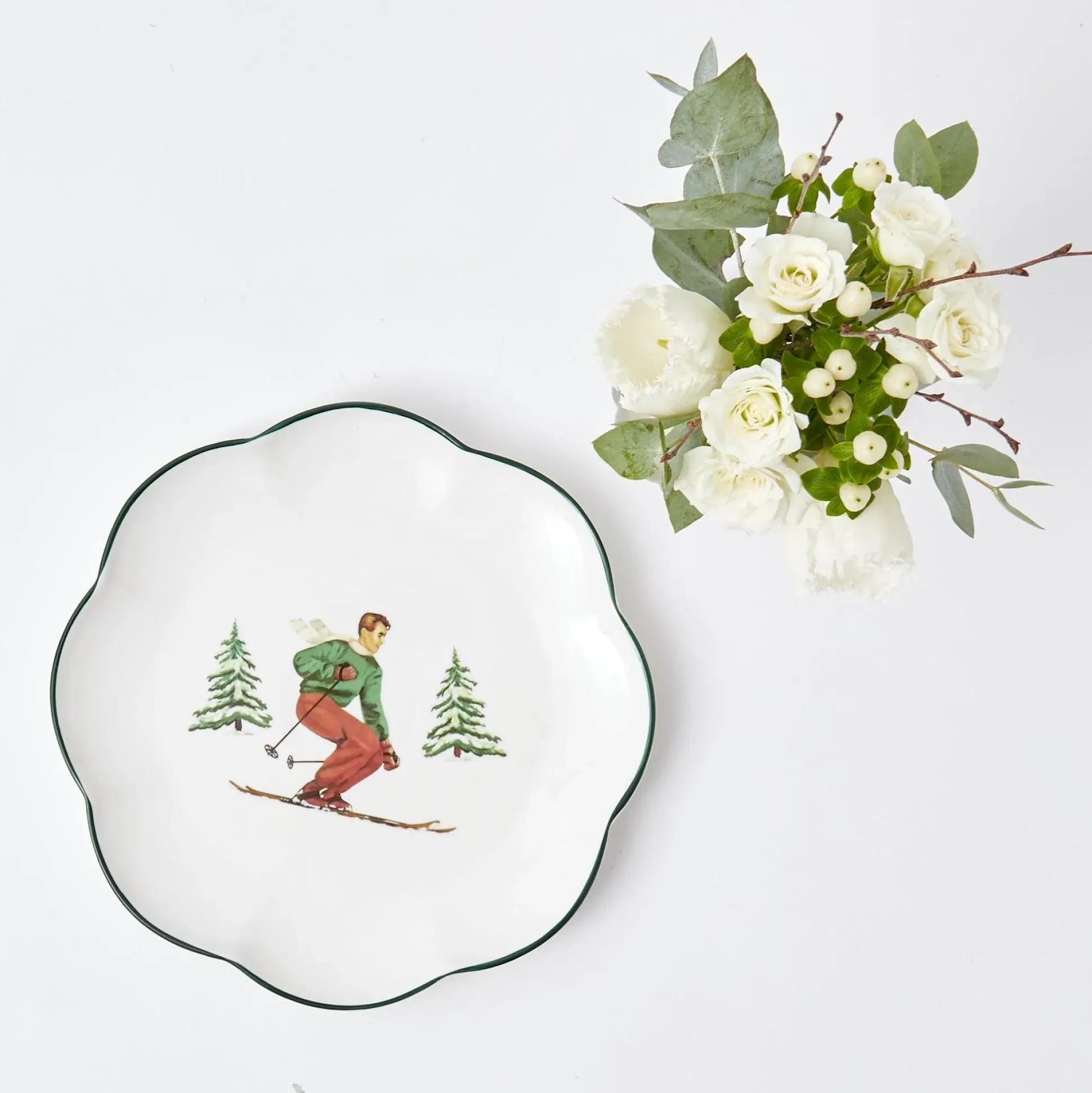 Heidi & Hans Skier Starter Plates (Set Of 4)