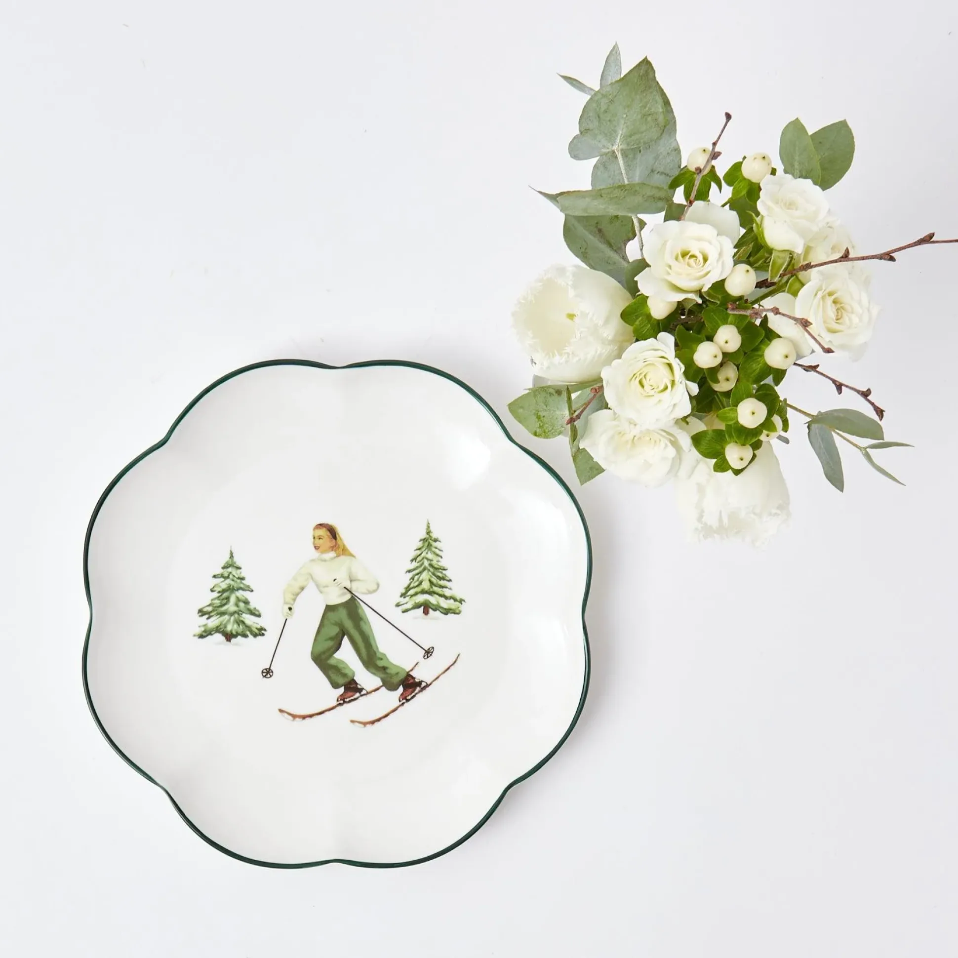 Heidi & Hans Skier Starter Plates (Set Of 4)