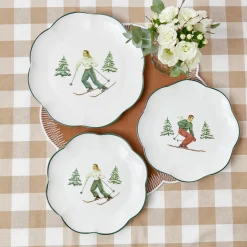 Heidi & Hans Skier Starter Plates (Set Of 4)