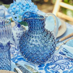 Hobnail Navy Jug