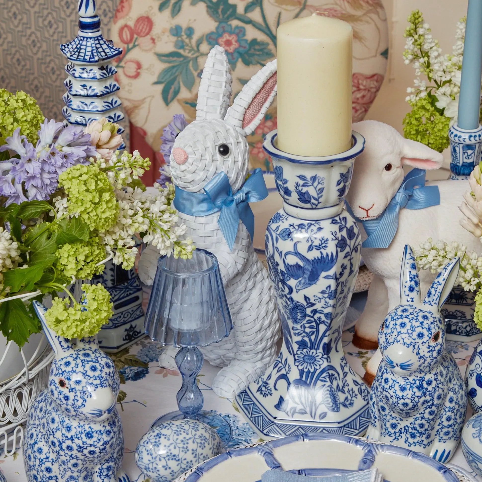 Large Chinoiserie Candle Holder