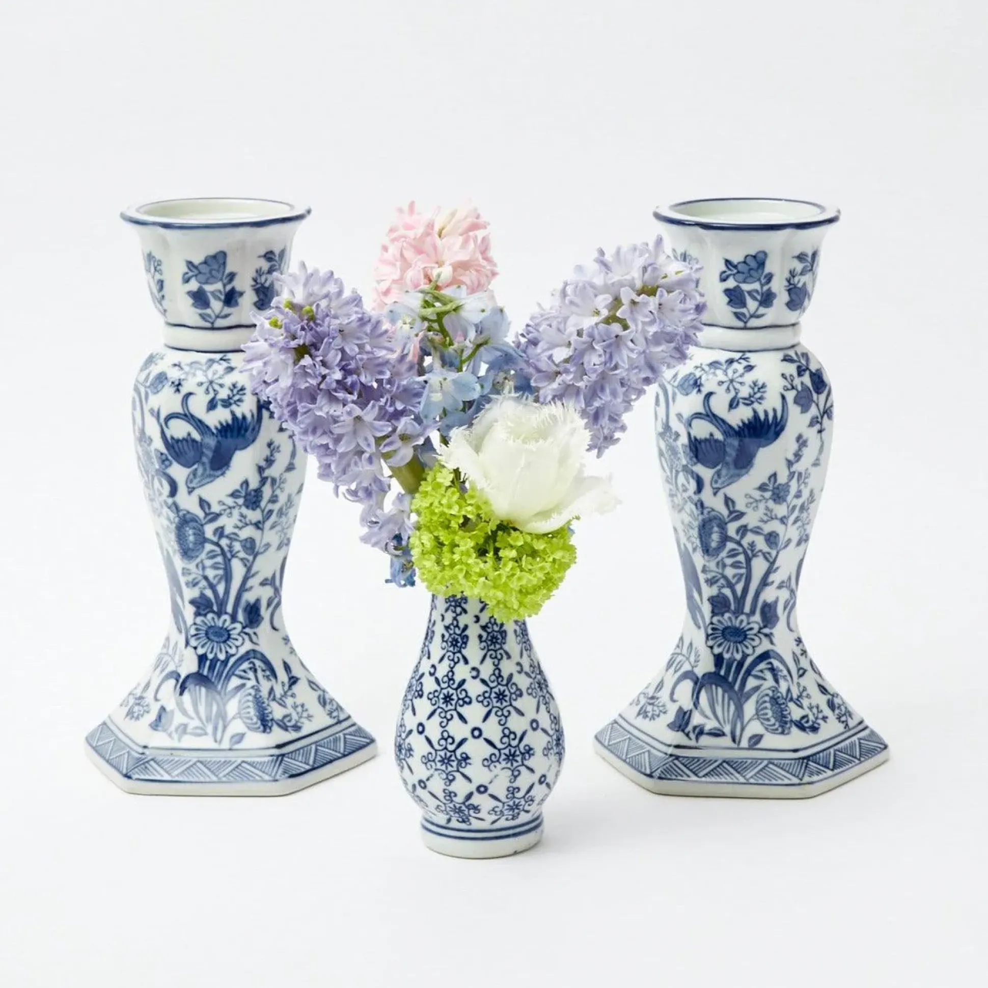 Large Chinoiserie Candle Holder