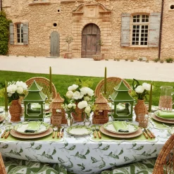 Lily Of The Valley & Serena Green Applique Linen Set