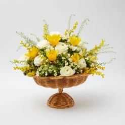 Luciana Rattan Scalloped Bowl
