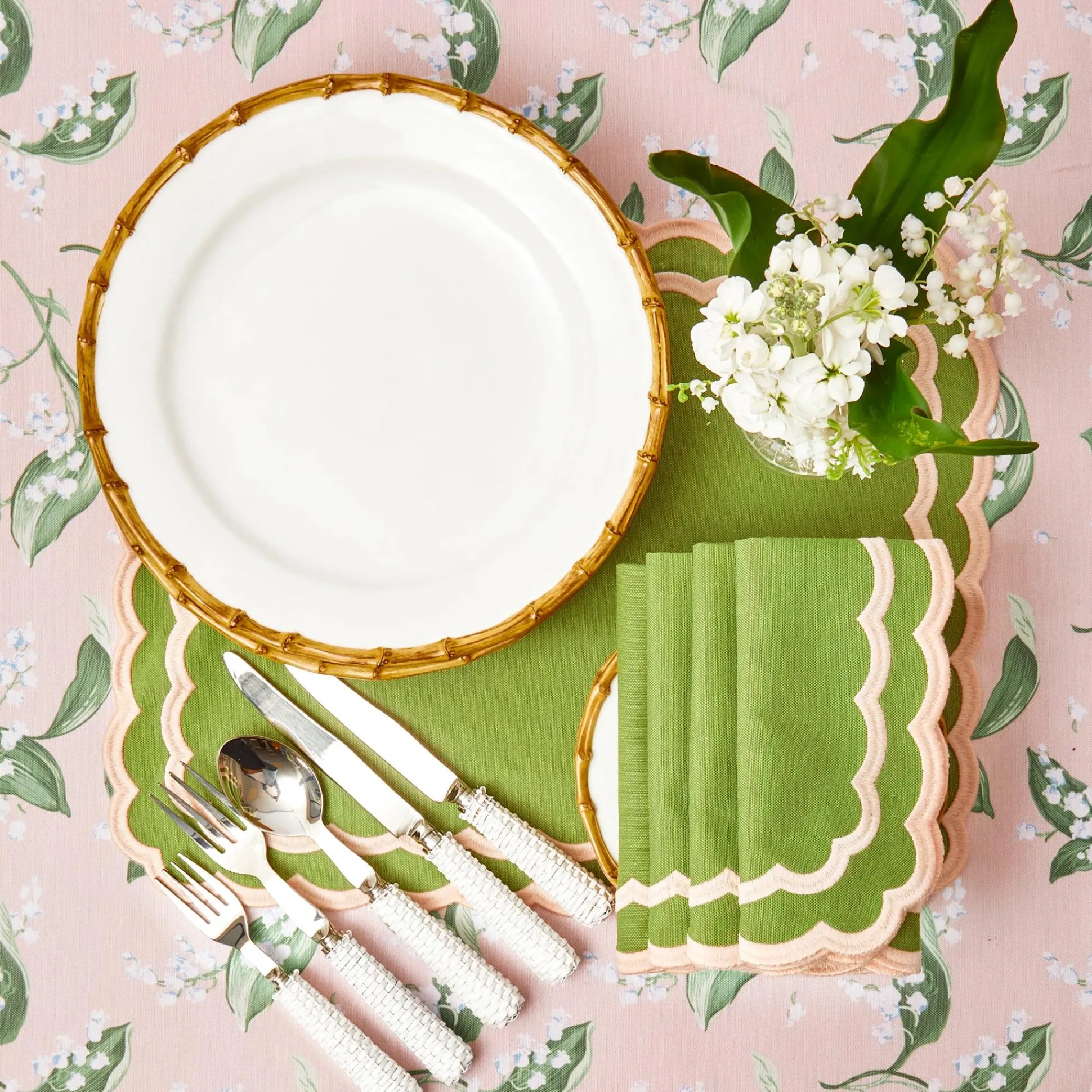 Nancy Bamboo Dinner Plate (Set Of 4)