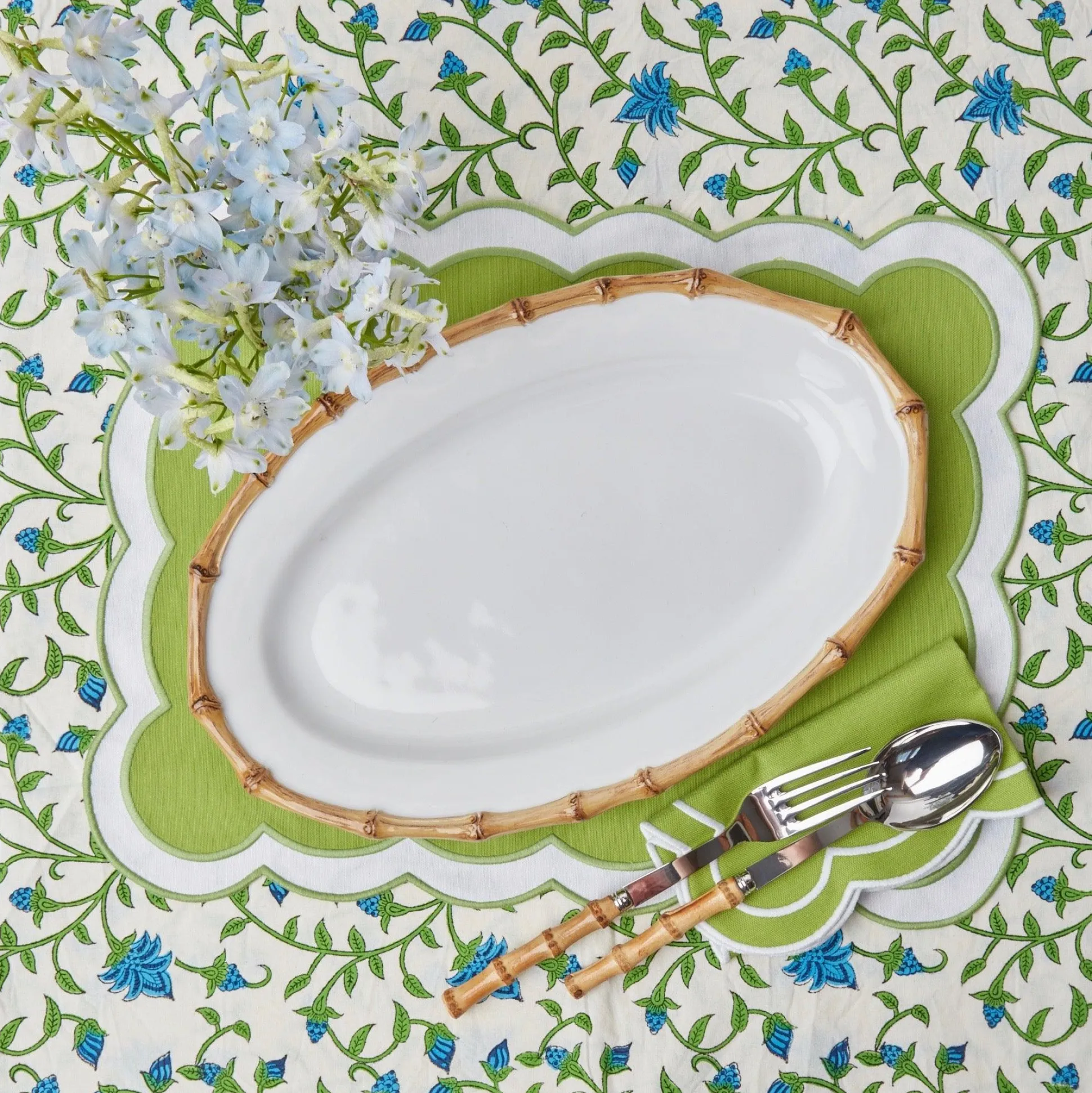 Nancy Bamboo Oval Platter