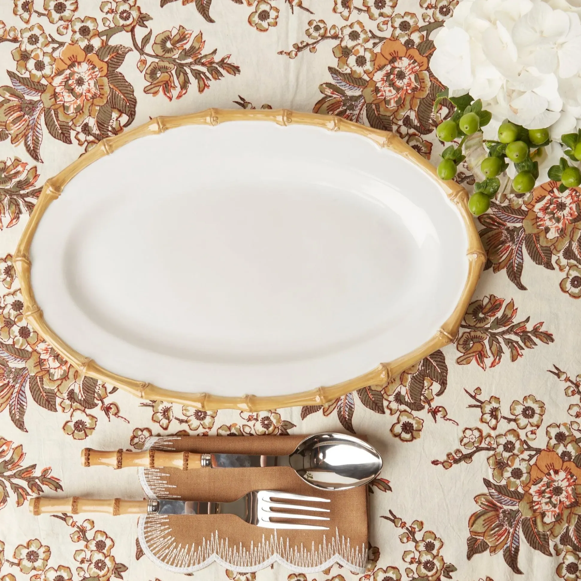 Nancy Bamboo Oval Platter