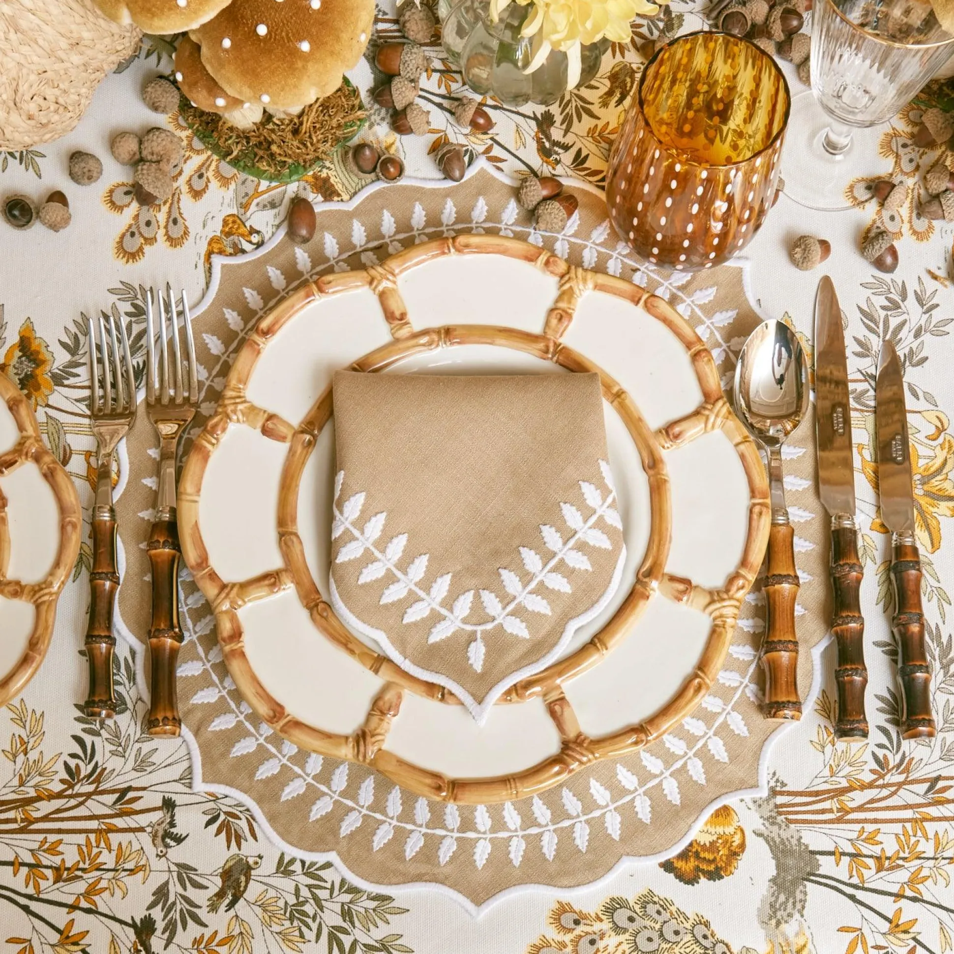 Natural Laurel Napkins (Set Of 4)