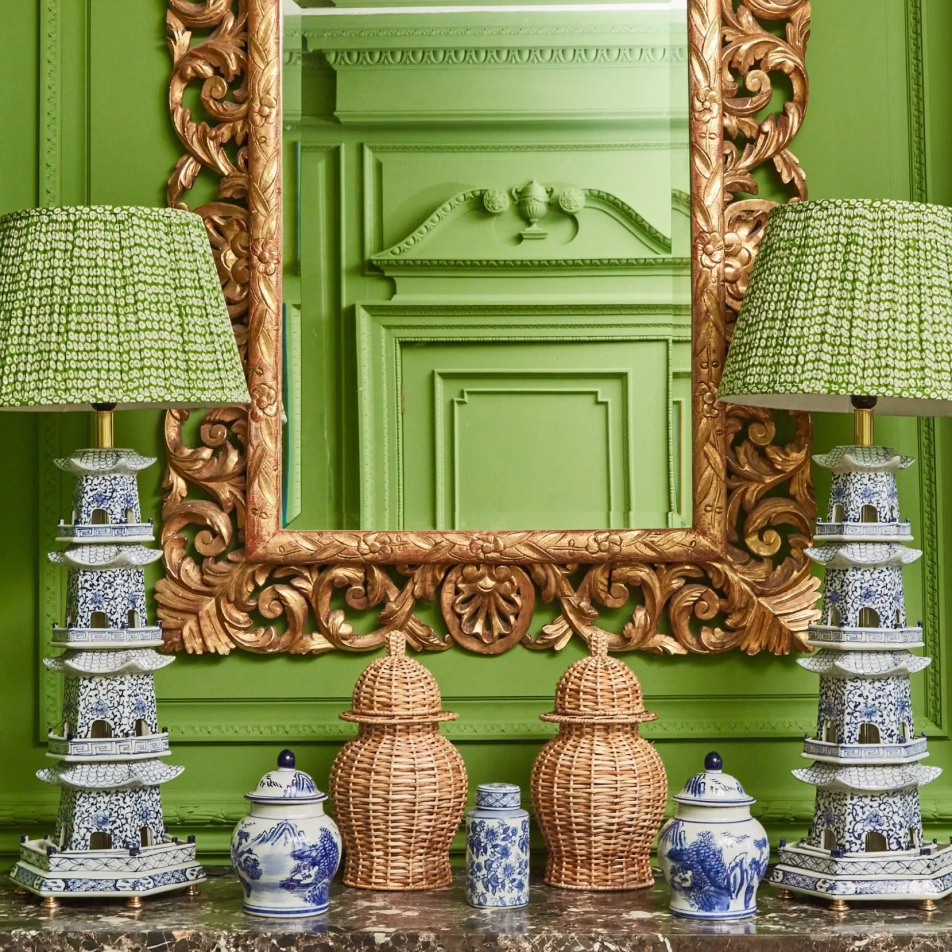 Natural Rattan Ginger Jar