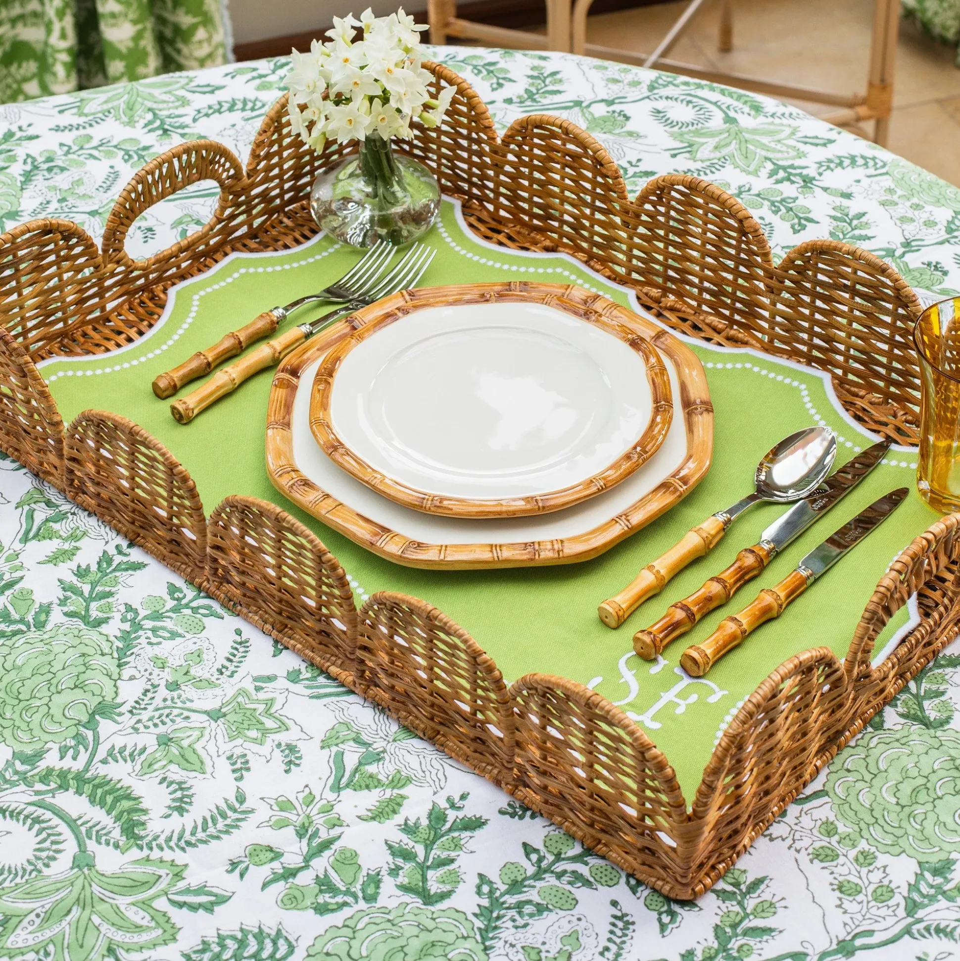 Octavia Green Tray Liner