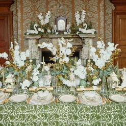 Olive Pheasant Tablecloth