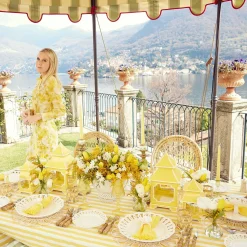 Passalacqua Yellow Stripe Tablecloth