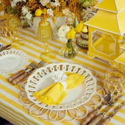 Passalacqua Yellow Stripe Tablecloth