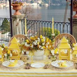 Passalacqua Yellow Stripe Tablecloth