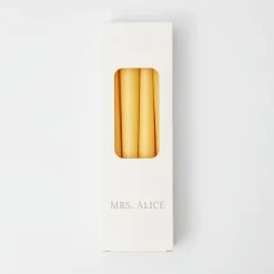 Pastel Yellow Candles (Set Of 8)