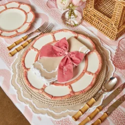 Personalised Dusty Pink Napkin Bow