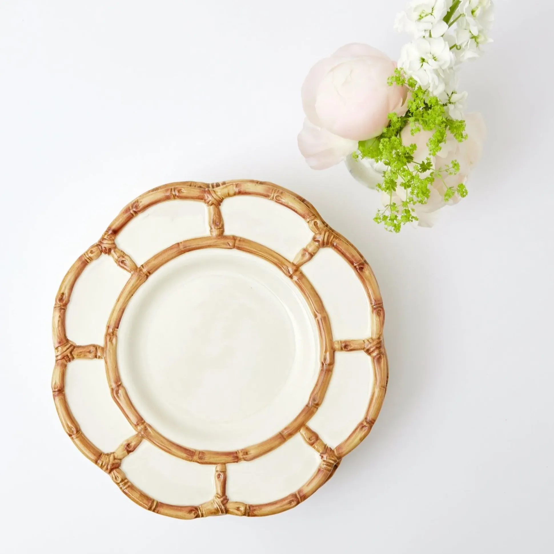 Petal Bamboo Ceramic Dinner Plate
