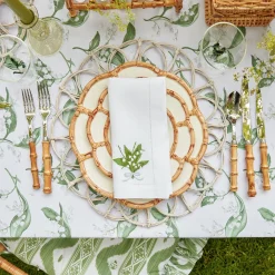 Petal Bamboo Ceramic Dinner & Starter Plates (Set Of 8)