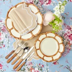 Petal Bamboo Starter Plate (Set Of 4)