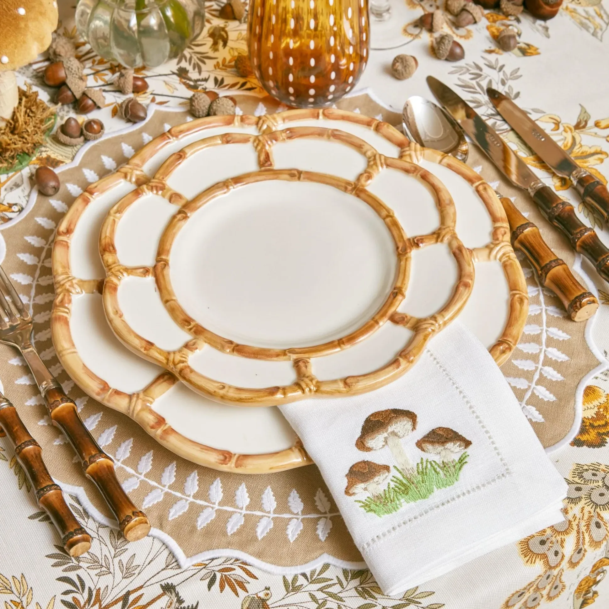 Petal Bamboo Starter Plate (Set Of 4)