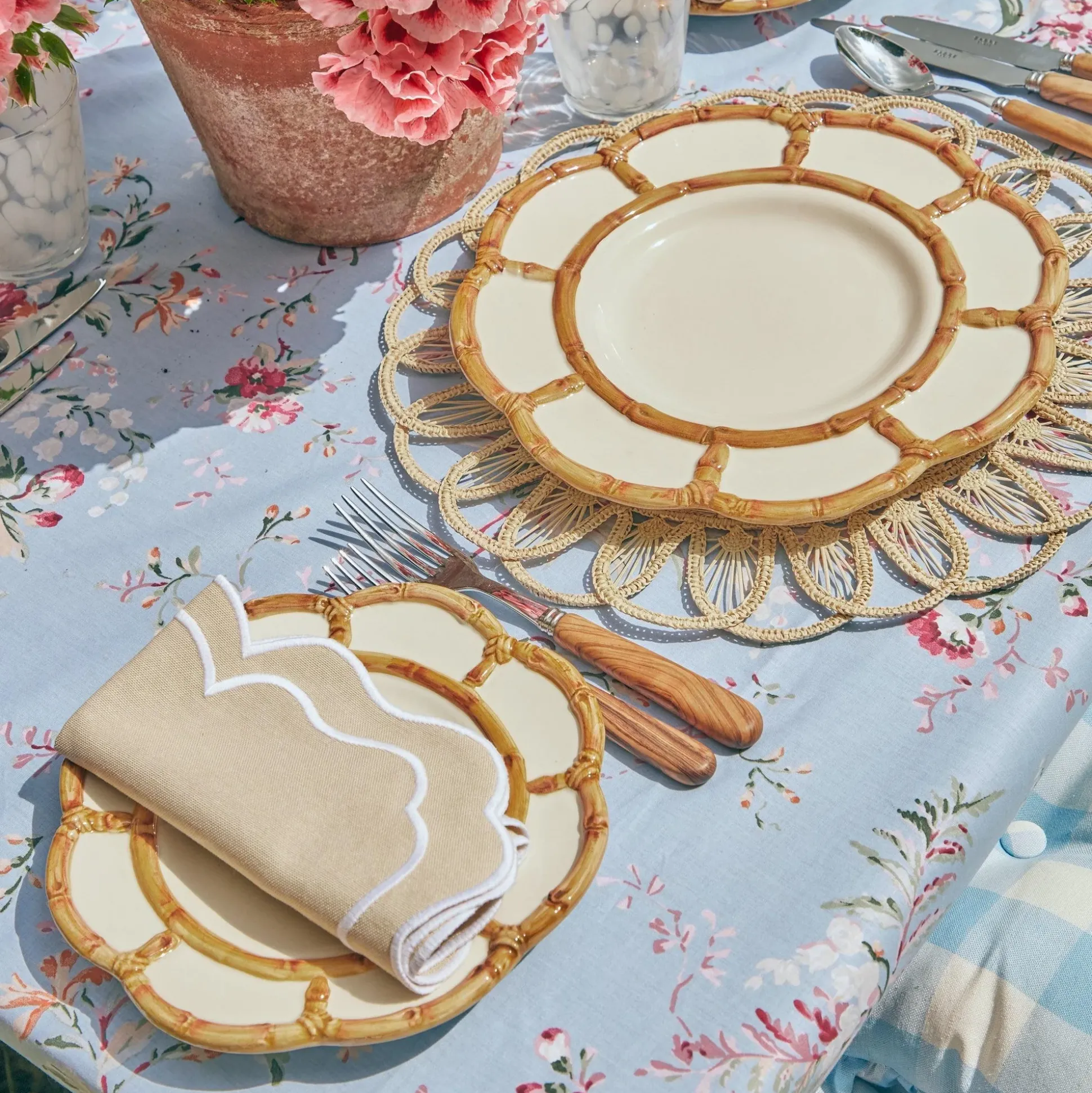 Petal Bamboo Starter Plate (Set Of 4)