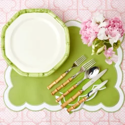 Pink Bamboo Trellis Tablecloth