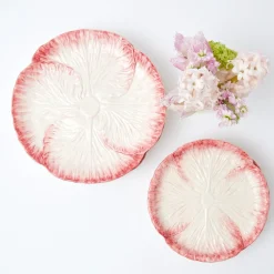 Pink Capri Lettuce Dinner Plate (Set Of 4)