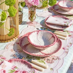Pink Capri Lettuce Dinner Plate (Set Of 4)